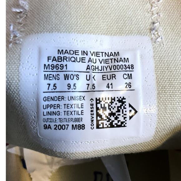 Converse All Star Chuck Taylor Mens 7.5 Women 9.5 Shoes Canvas Low Top Ox Maroon - Picture 2 of 16